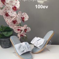 Дамски чехли от Еко кожа с панделка от 36 до 41 номер - 3 цвята, снимка 11 - Чехли - 45496210