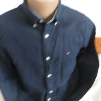 Мъжка риза с дълъг ръкав от лен Tommy Hilfiger, снимка 2 - Ризи - 45060356