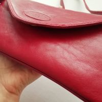 Малка дамска чанта от естествена кожа в червен цвят, снимка 13 - Чанти - 45113863