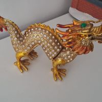 Статуетка Фигура златен дракон , снимка 6 - Статуетки - 45324508