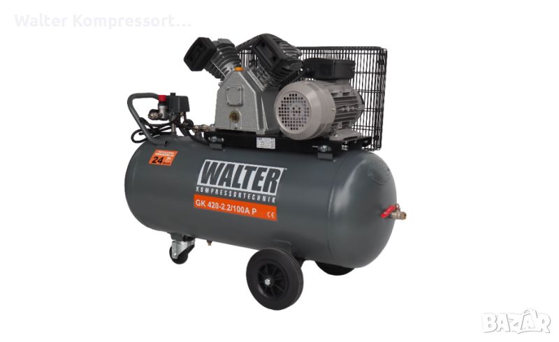 Въздушен компресор WALTER GK 420-2,2/100 A P, снимка 1