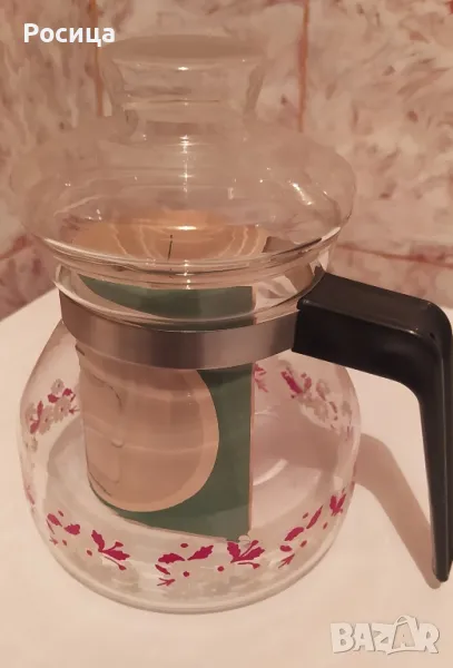 Нови огнеупорни кани за кафе,чай,мляко . Голяма стъклена кана за вода, вино, снимка 1