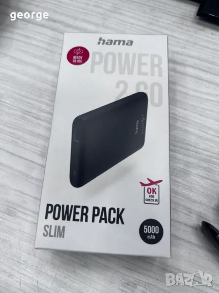 Външна батерия Hama slim HD 5- 5000 mAh, снимка 1