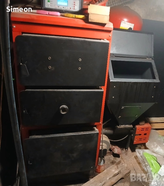 Комбиниран пелетен котел 40 kw, снимка 1