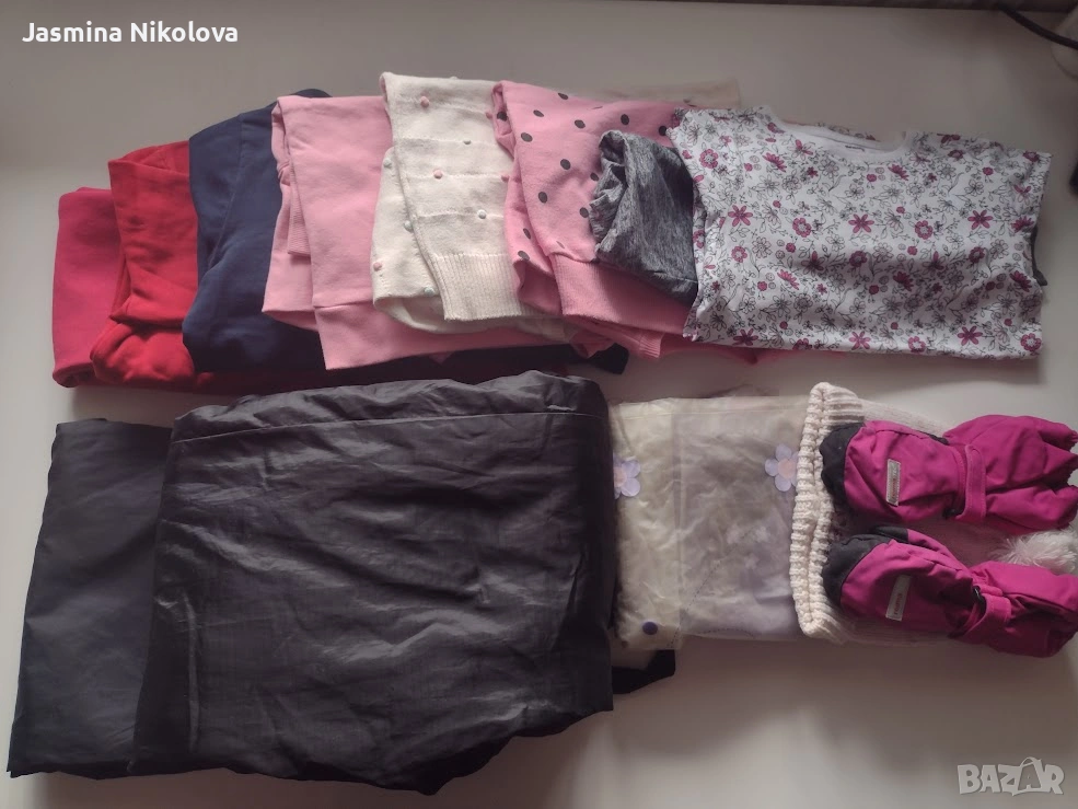 Комплект дрехи (12 броя) за момиче 116 / 122, снимка 1