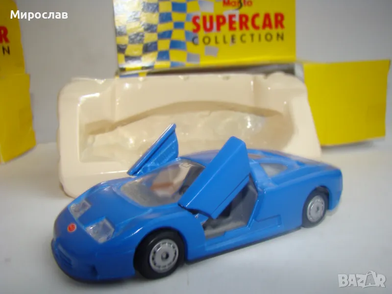 1:38 MAISTO BUGATTI EB 110 МОДЕЛ МЕТАЛНА КОЛИЧКА ИГРАЧКА, снимка 1