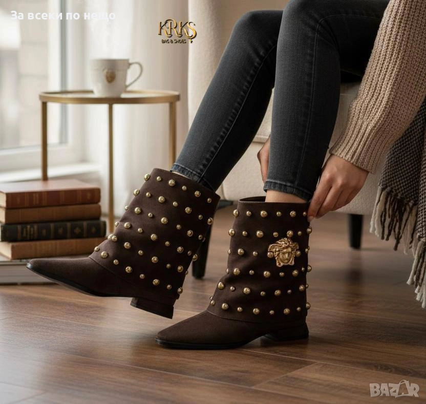 Versace Дамски Боти С Перли Версаче - Налични Различни Цветове Код SK316, снимка 1