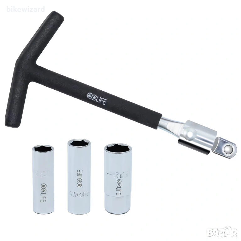 Универсален ключ за свещи 16 мм, 18 мм, 21 мм,за автомобили и мотоциклети НОВО, снимка 1