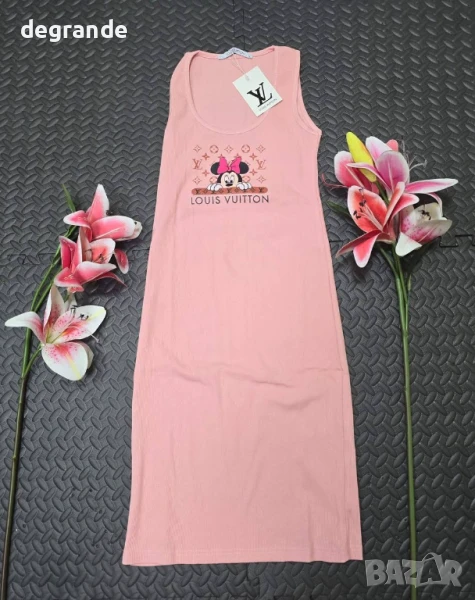 Рокля рипс Материята е памук и еластан , снимка 1