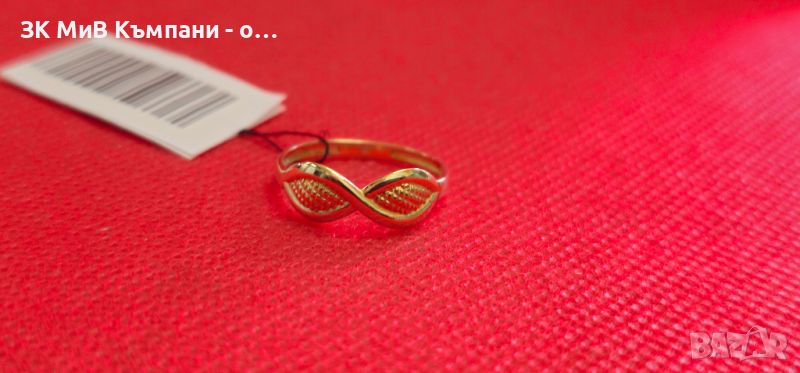 Златен дамски пръстен 1.24гр-14к, снимка 1