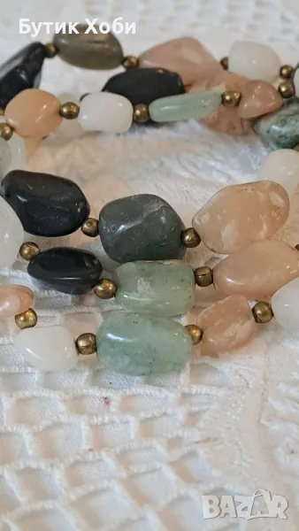 Винтидж гердан от естествен ахат , снимка 1