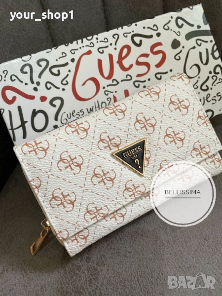 Guess дамско портмоне портфейл бяло, снимка 1