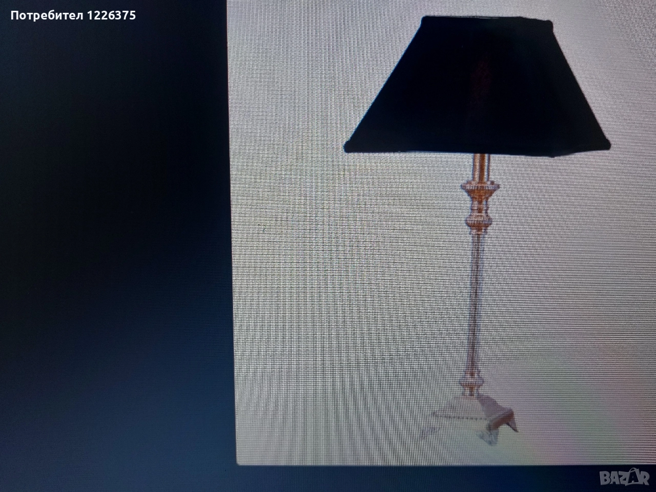 настолна лампа масивен месинг, снимка 1