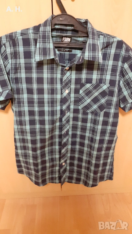 мъжка риза карирана, снимка 1