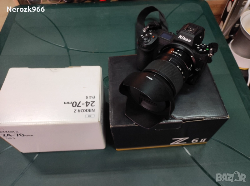 Фотоапарат Nikon Z6 II Black + Обектив Nikon Z Nikkor 24-70mm f4 S+светкавица GODOX V1n, снимка 1