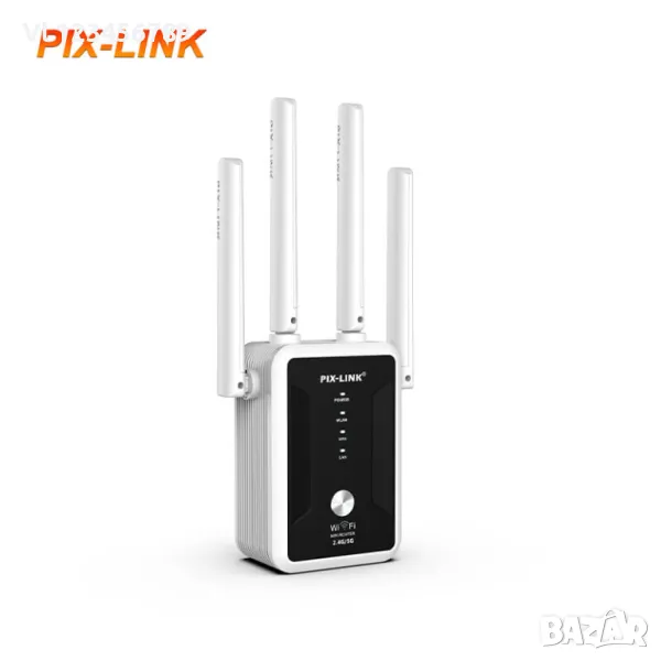 PIX-LINK AC32 двулентов безжичен ретранслатор AC1200Mbps  2.4G 5GHz Wifi рутер Extender AP, снимка 1