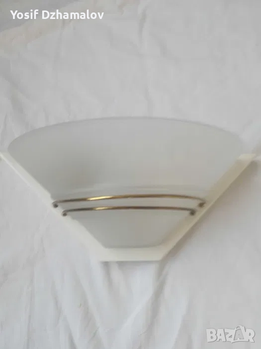 Стъклен аплик Е27, снимка 1