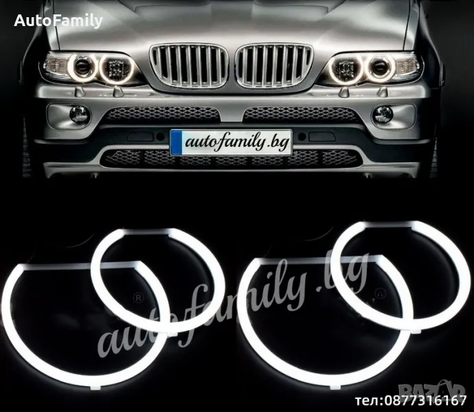 Cotton LED Angel Eyes Ангелски очи BMW E39, снимка 1