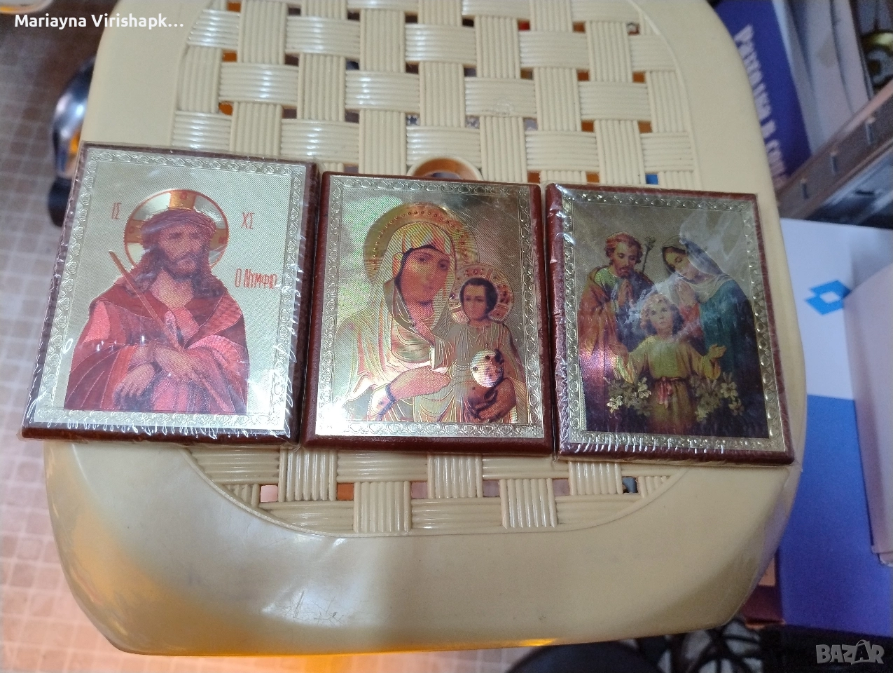 Продавам икони осветени в ,,Божи гроб.,,, снимка 1