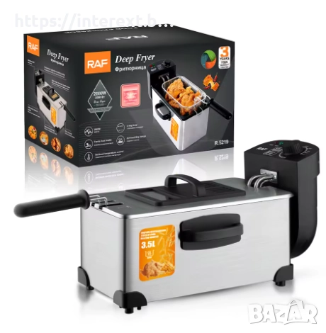 Фритюрник RAF Deep Fryer 2000W – 3 L, снимка 1