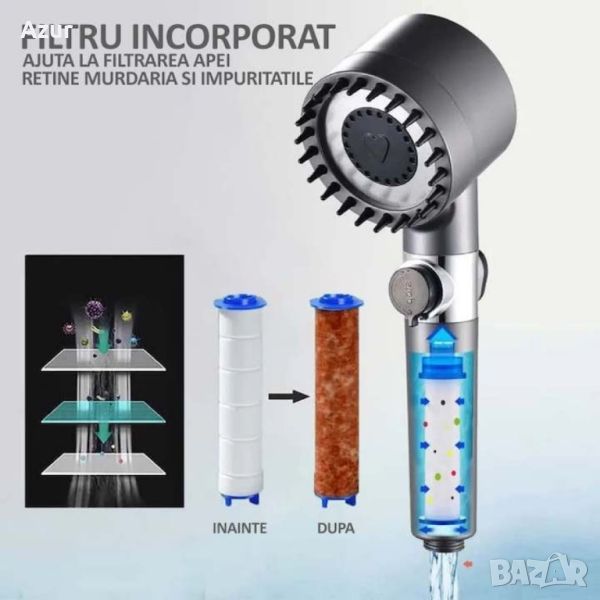 Многофункционална душ слушалка с високо налягане 3 режима, снимка 1
