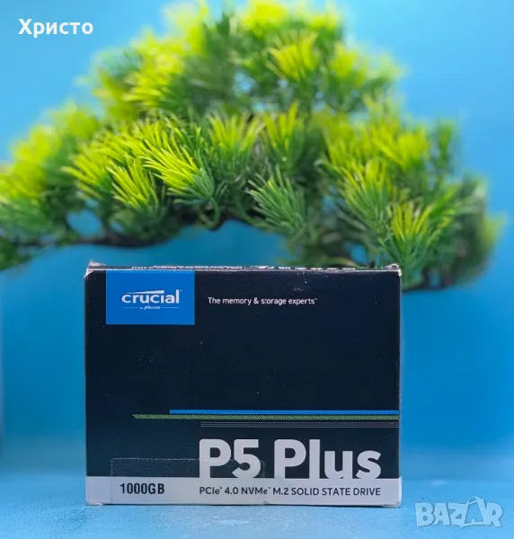 НОВ!!! Твърд диск Solid State Drive (SSD) Crucial P5 Plus Gen.4, 1TB, NVMe, M.2, снимка 1