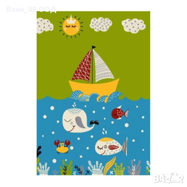 Шарен детски килим 120х170см, снимка 1