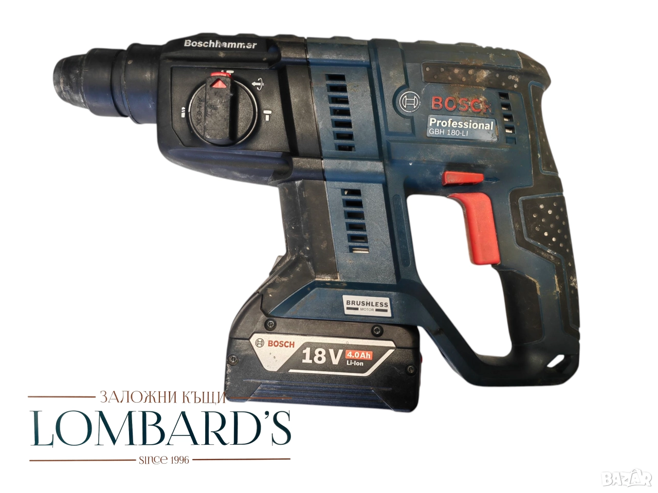 Перфоратор Bosch GBH 180-LI , снимка 1