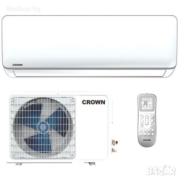 Инверторен климатик Crown CIT-09FO64GB,9 000 BTU, Клас А++/A+, снимка 1
