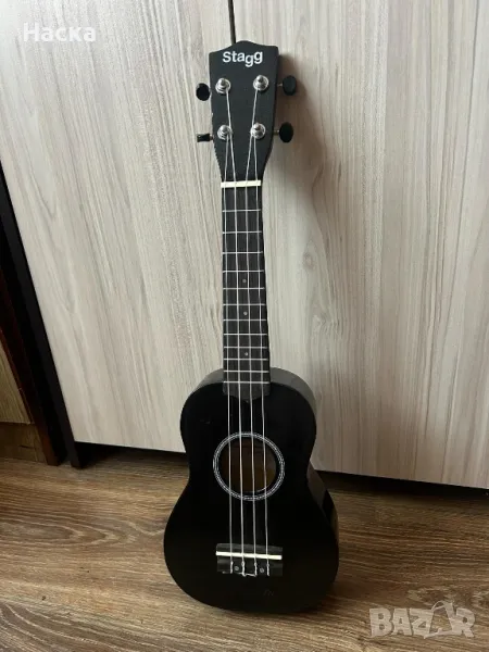 Сопрано укулеле - STAGG - цвят черна екстраваганца, снимка 1