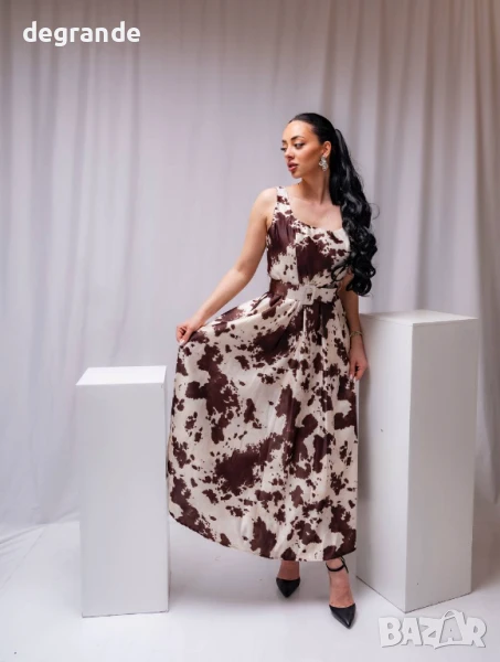 Официална рокля с коланче, снимка 1