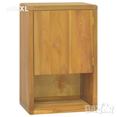 vidaXL Стенен шкаф за баня, 45x30x70 см, тиково дърво масив（SKU:338245, снимка 1