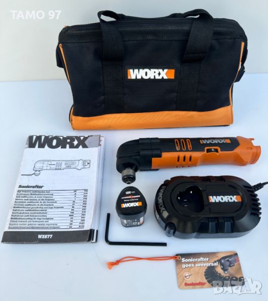 WORX WX677 - Акумулаторен мултишлайф като нов!, снимка 1