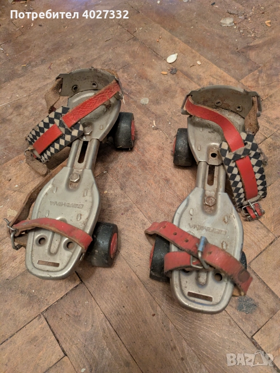 Ретро ролкови кънки Germina (ГДР) – колекционерски, метални, снимка 1