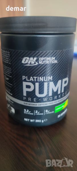 Добавка OPTIMUM NUTRITION Platinum PUMP преди тренировка, снимка 1