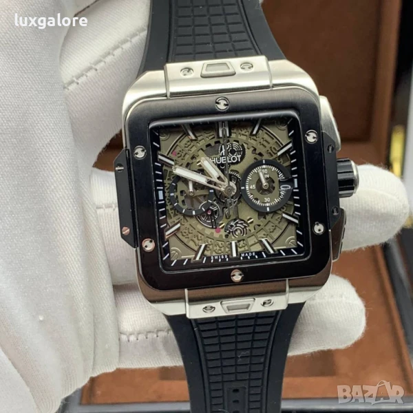 Мъжки часовник Hublot Square Bang Unico с кварцов механизъм, снимка 1