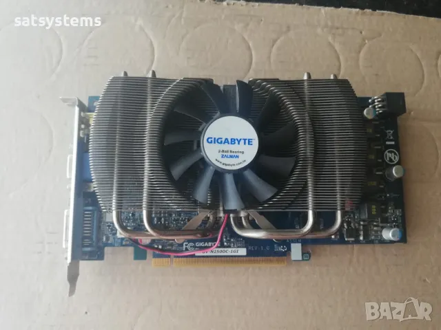 Видео карта NVidia GeForce Gigabyte GTS250 OC 1024MB GDDR3 256bit PCI-E , снимка 1 - Видеокарти - 48065936