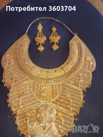 колие с обеци, снимка 3 - Бижутерийни комплекти - 53932626