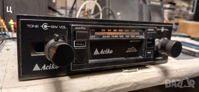 Ретро комплект автокасетофон Aciko с тонколони, снимка 2 - Аксесоари и консумативи - 54130116