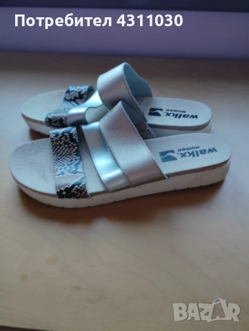 Нови дамски чехли Walkx women естествена кожа 41 номер, снимка 4 - Чехли - 53378093