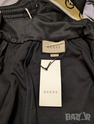 Gucci памучен комплект с лого на райета /спортен комплект / анцунг / суитчър /джърси размер S-М, снимка 12 - Спортни дрехи, екипи - 53851969