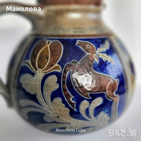 Кана керамика Westerwald (Westerwald stoneware), снимка 8 - Други ценни предмети - 54061608