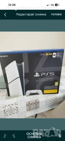 Продавам PS5,чисто нова с 2 години гаранция, снимка 2 - PlayStation конзоли - 53766118