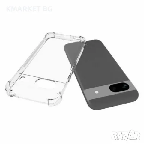 Google Pixel 8a Силиконов Калъф TPU и Протектор, снимка 3 - Калъфи, кейсове - 49136146