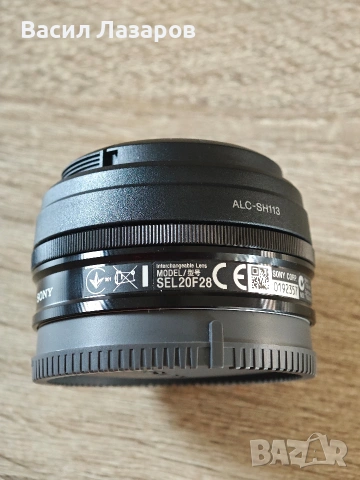 Обектив SONY E 20mm f2.8 (SEL20F28) отлично състояние 