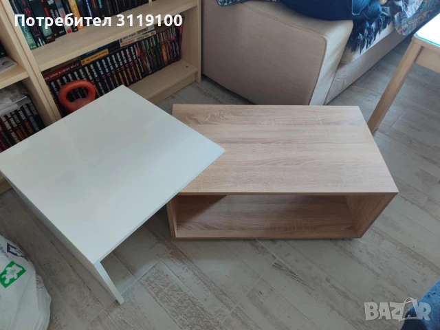 Холна маса дъб сонома и бяло