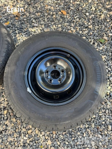 Оригинални железни джанти с гуми ( 2 броя ) Джанти : 5х118 - 16 ки  Гуми : 225 75 16 CP Continental , снимка 2 - Гуми и джанти - 53173265