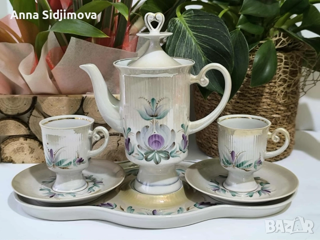 Руски порцелан сервиз за кафе 