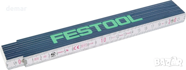 Дървена сгъваема мерна линия Festool - 2 метра, снимка 4 - Други стоки за дома - 54048245