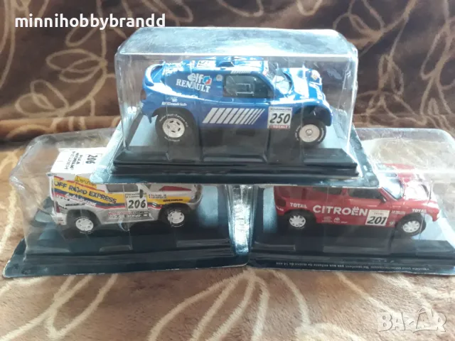 Mitsubishi Pajero  Renault Megane Citroen ZX  Rally Dakar 1996 1998 2000 1.43 Scale , снимка 18 - Колекции - 50324463